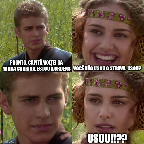 Anakin e Padme no navio de guerra francês